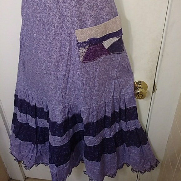 ❎SOLD❎ Handmade OOAK Hippie Prarie Dress - Picture 3 of 8